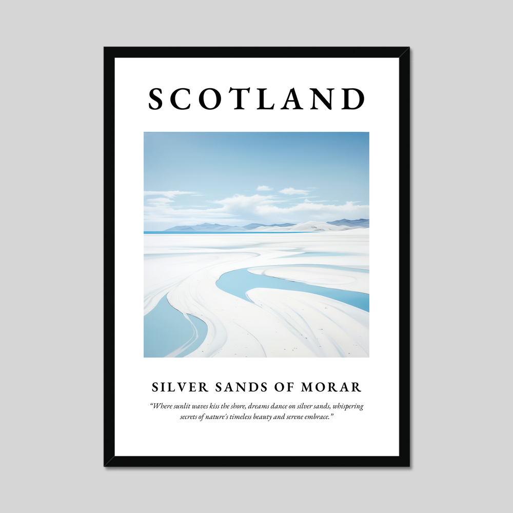 Poster of Silver Sands of Morar, Scotland.