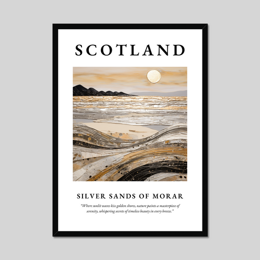 Poster of Silver Sands of Morar, Scotland.