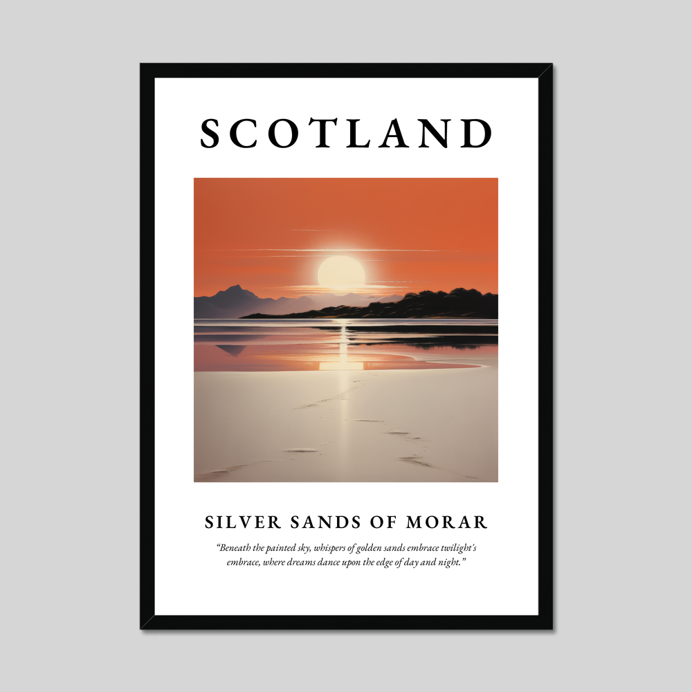 Poster of Silver Sands of Morar, Scotland.