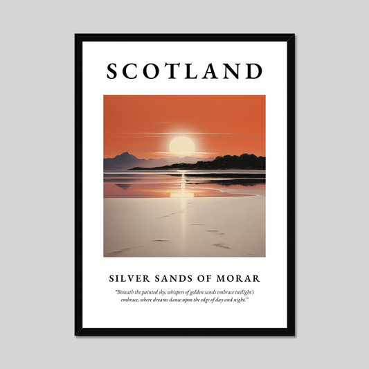 Poster of Silver Sands of Morar, Scotland.