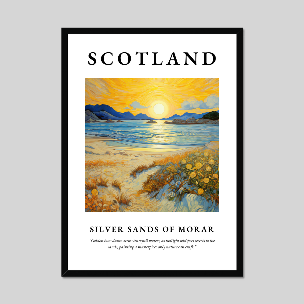 Poster of Silver Sands of Morar, Scotland.