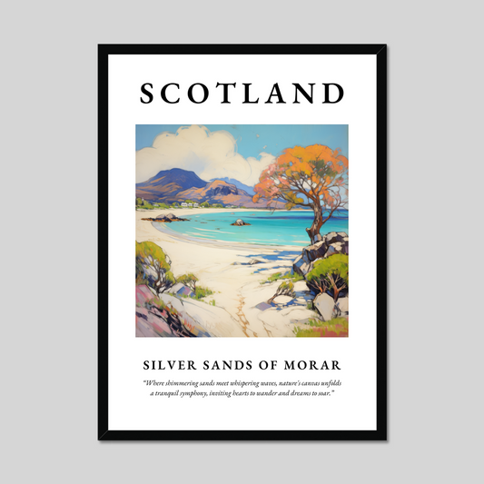 Poster of Silver Sands of Morar, Scotland.