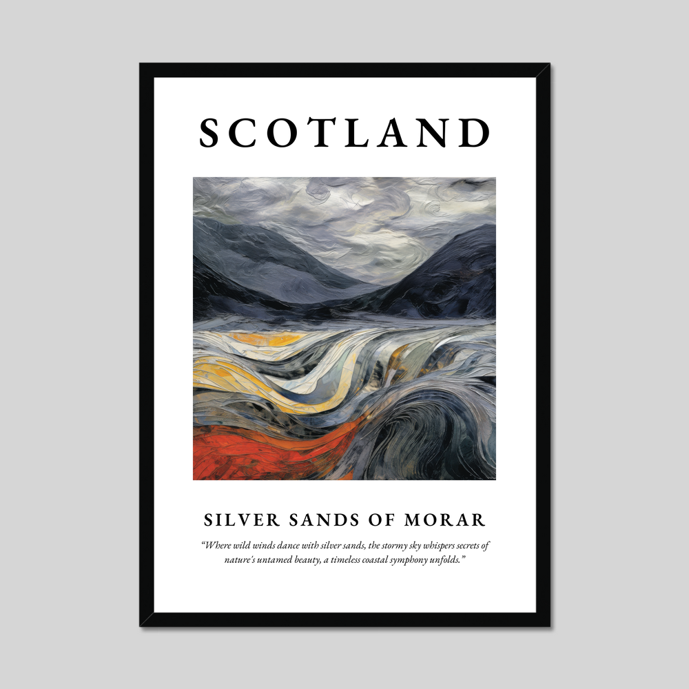 Poster of Silver Sands of Morar, Scotland.