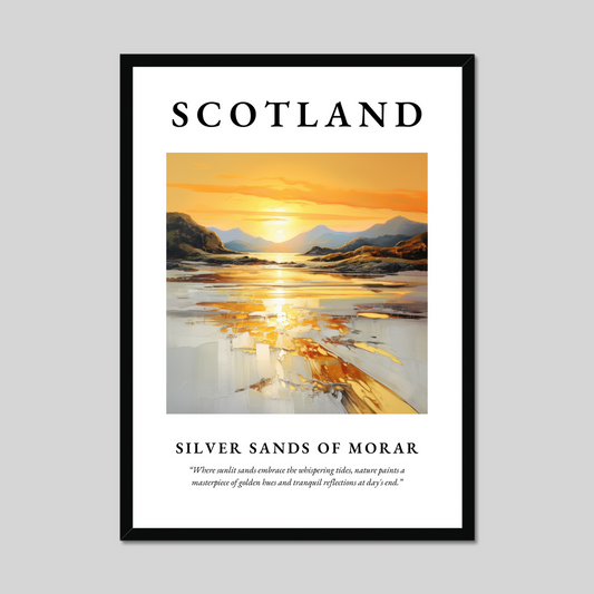 Poster of Silver Sands of Morar, Scotland.