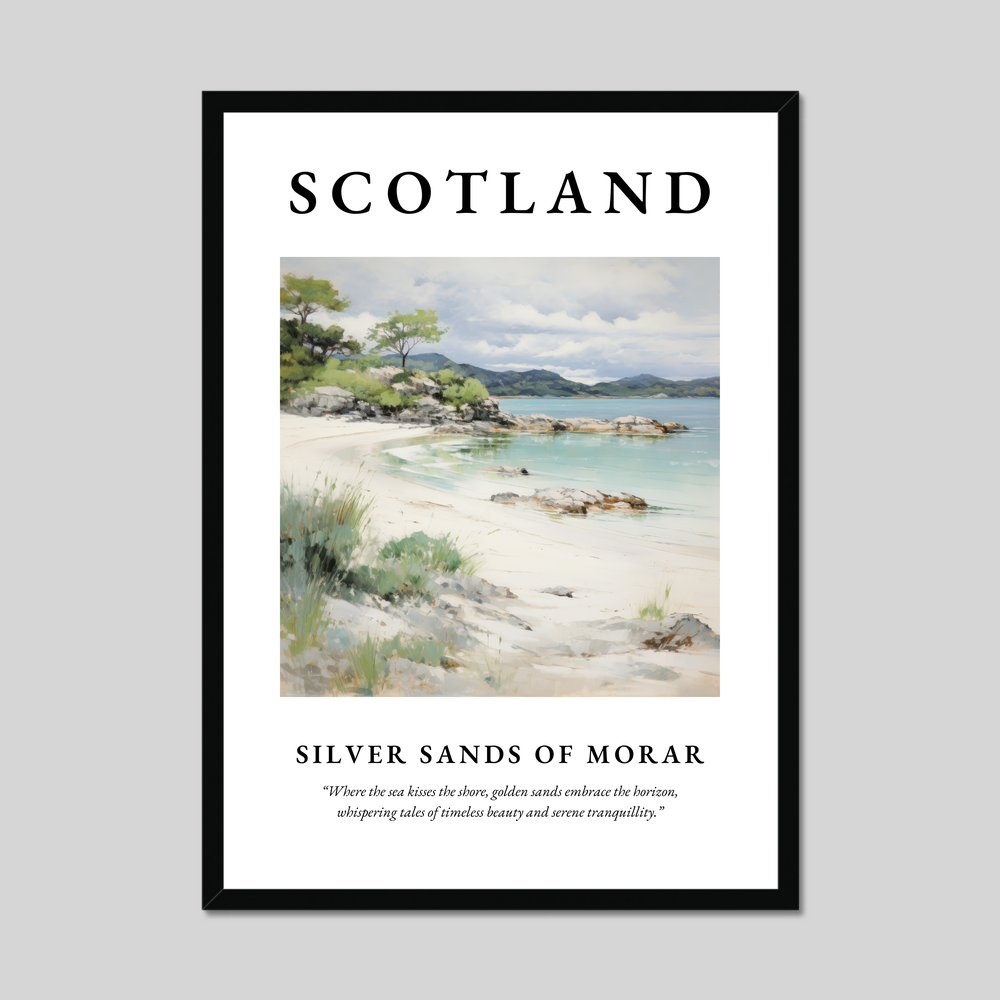 Poster of Silver Sands of Morar, Scotland.