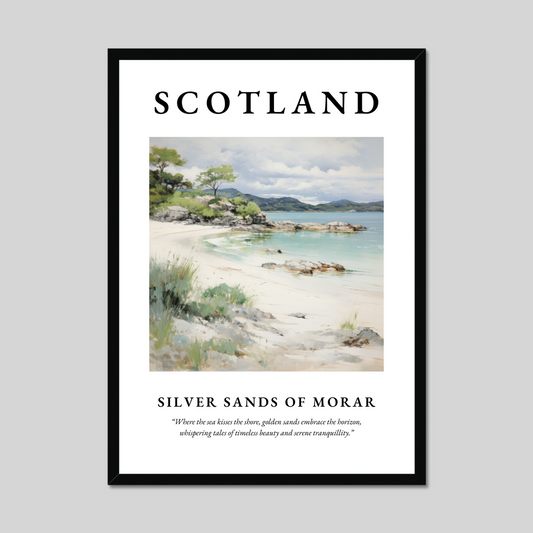 Poster of Silver Sands of Morar, Scotland.