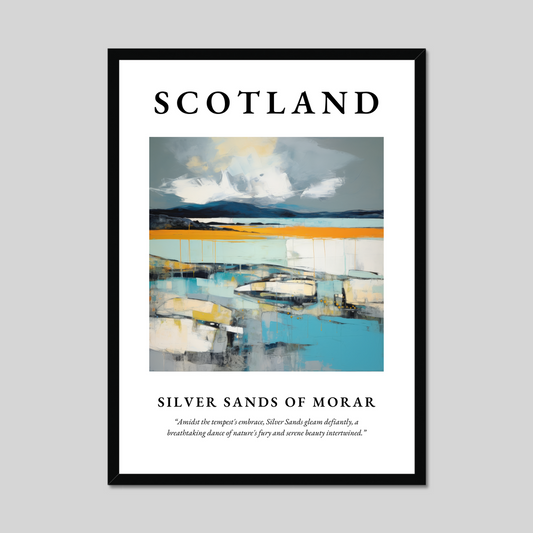 Poster of Silver Sands of Morar, Scotland.