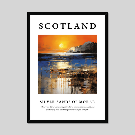 Poster of Silver Sands of Morar, Scotland.