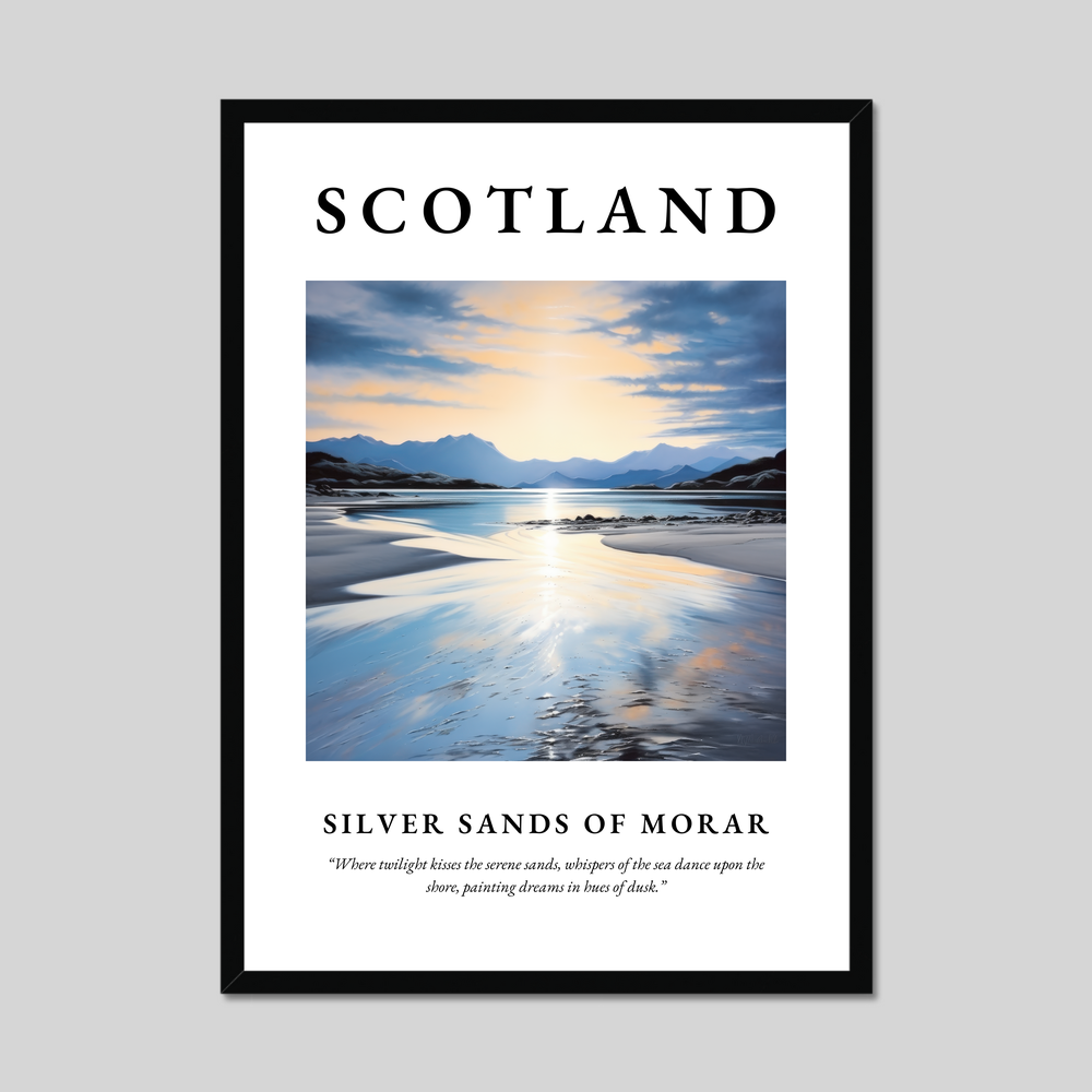 Poster of Silver Sands of Morar, Scotland.