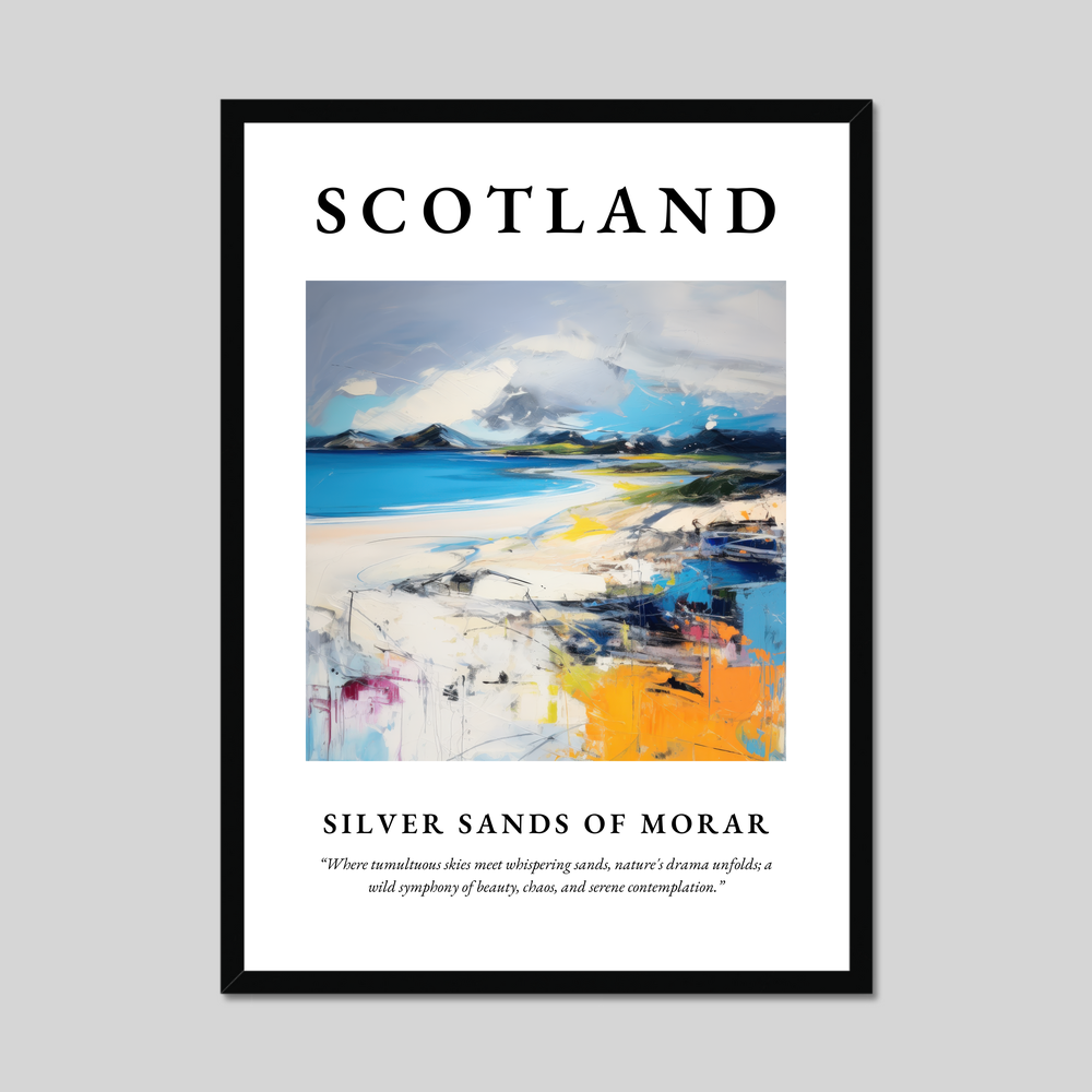 Poster of Silver Sands of Morar, Scotland.