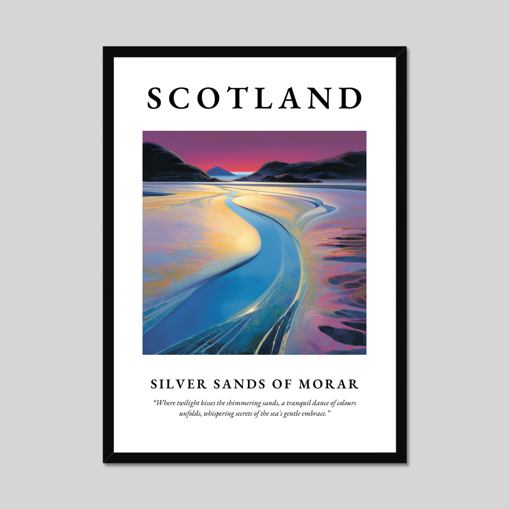 Poster of Silver Sands of Morar, Scotland.