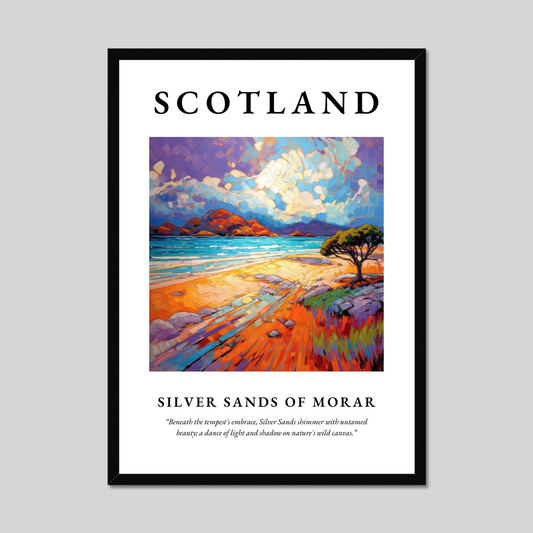 Poster of Silver Sands of Morar, Scotland.