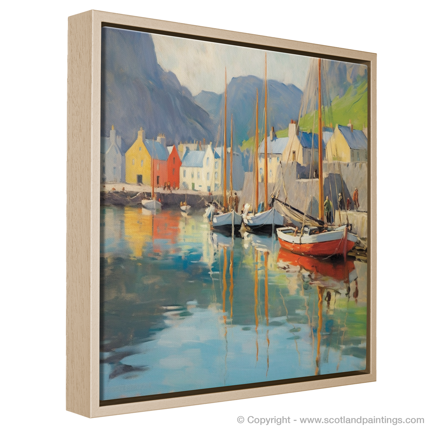 Whispers of Portree Harbour: An Impressionist Enchantment