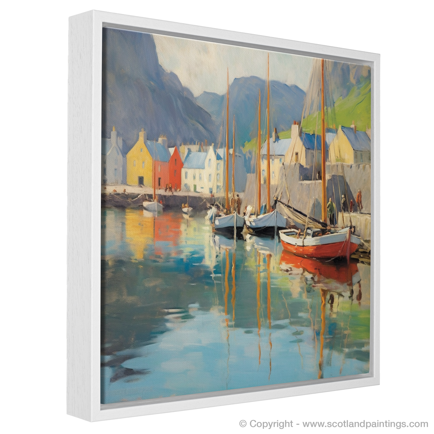 Whispers of Portree Harbour: An Impressionist Enchantment