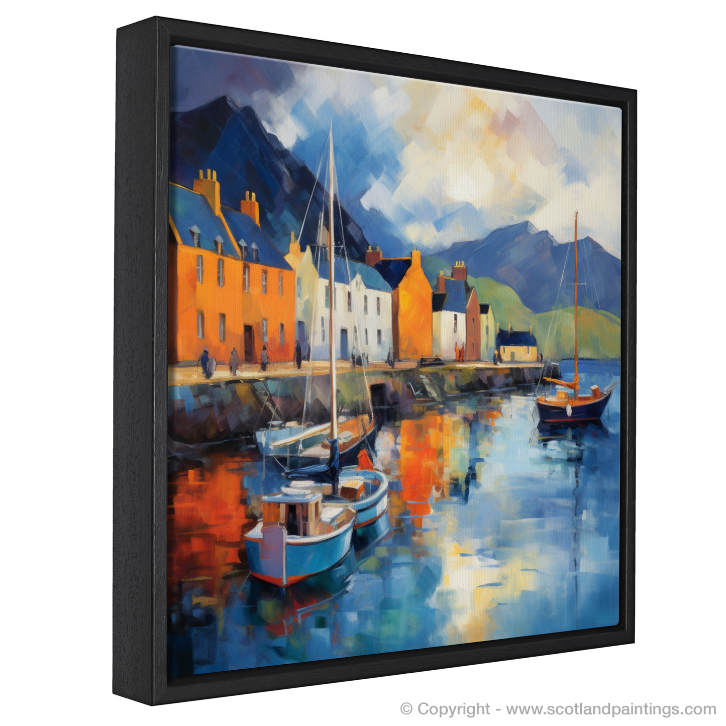 Portree Harbour: An Impressionist Ode to Scottish Coastal Charm