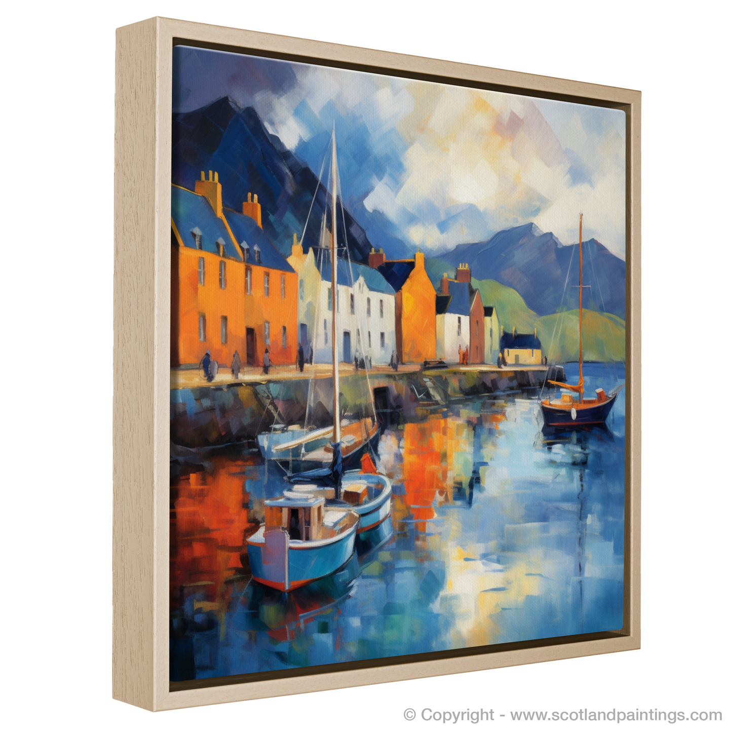 Portree Harbour: An Impressionist Ode to Scottish Coastal Charm