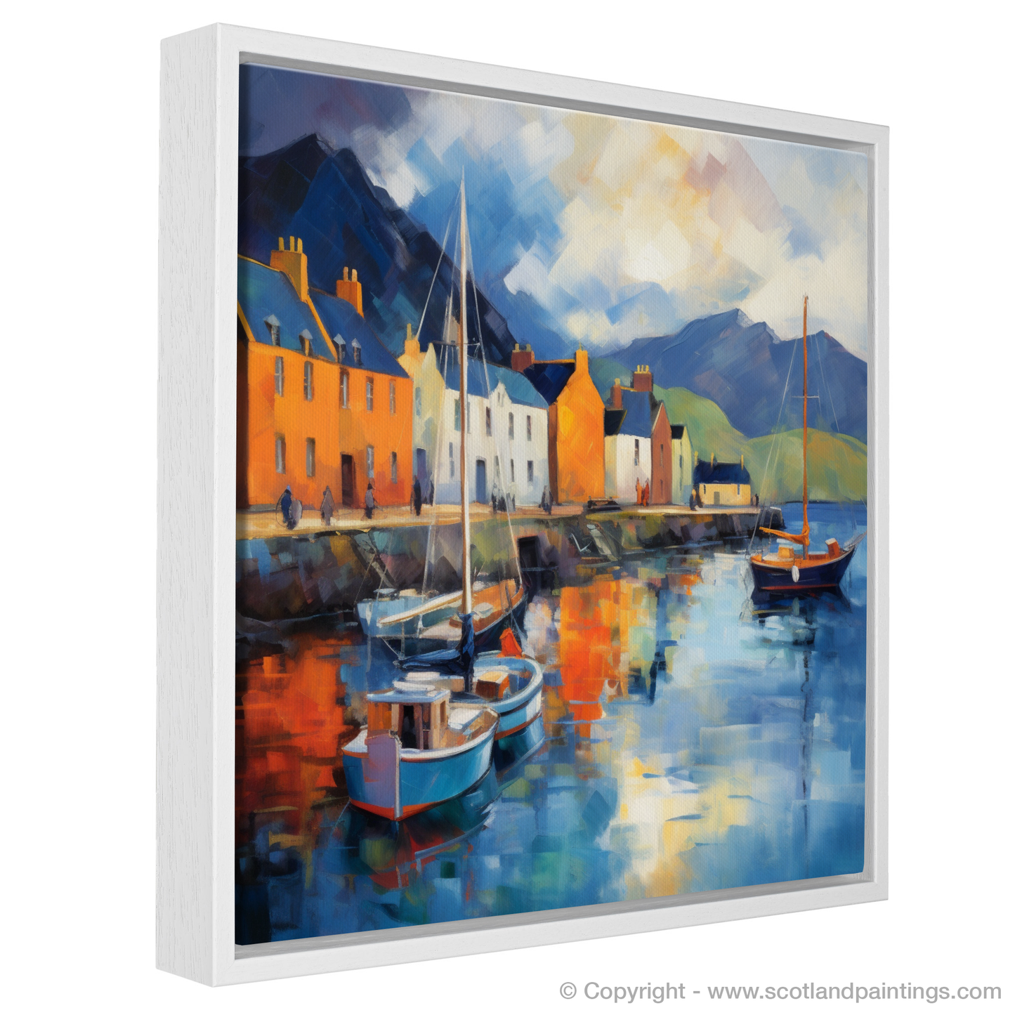 Portree Harbour: An Impressionist Ode to Scottish Coastal Charm