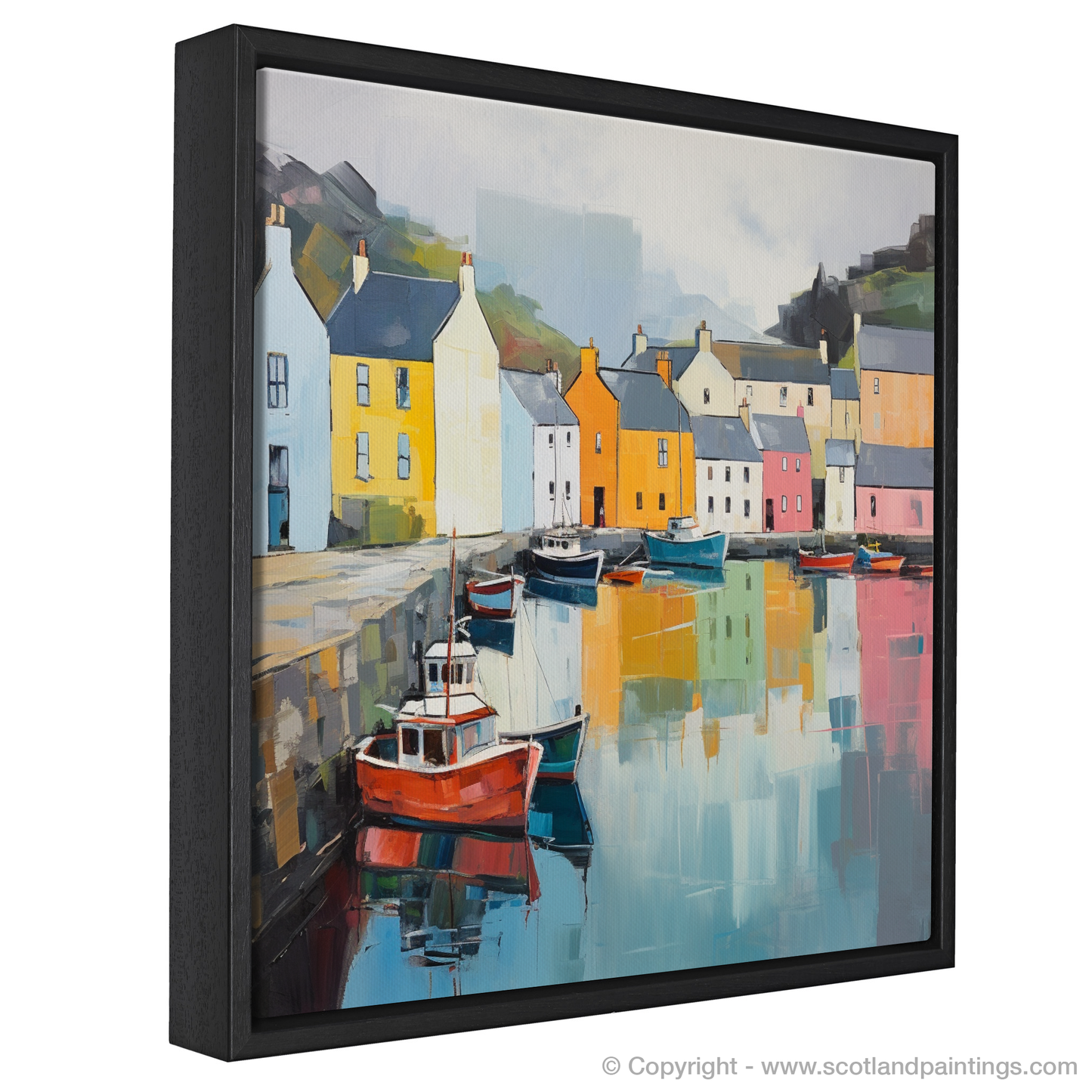 Tranquil Reflections of Portree Harbour