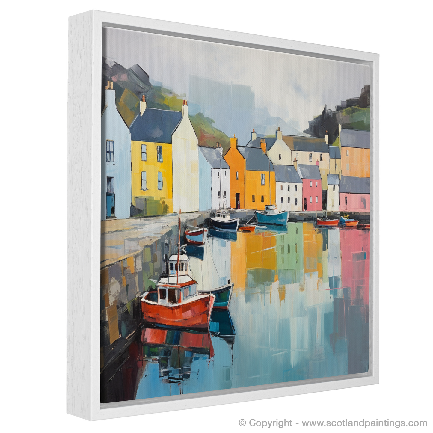 Tranquil Reflections of Portree Harbour