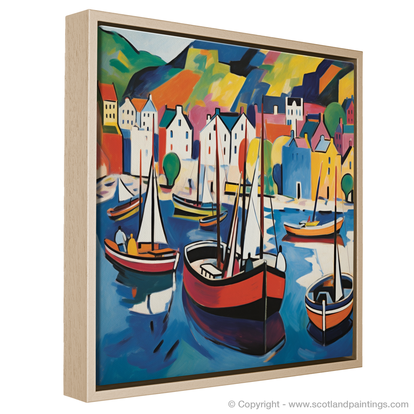 Portree Harbour: A Fauvist Symphony of Colour and Light