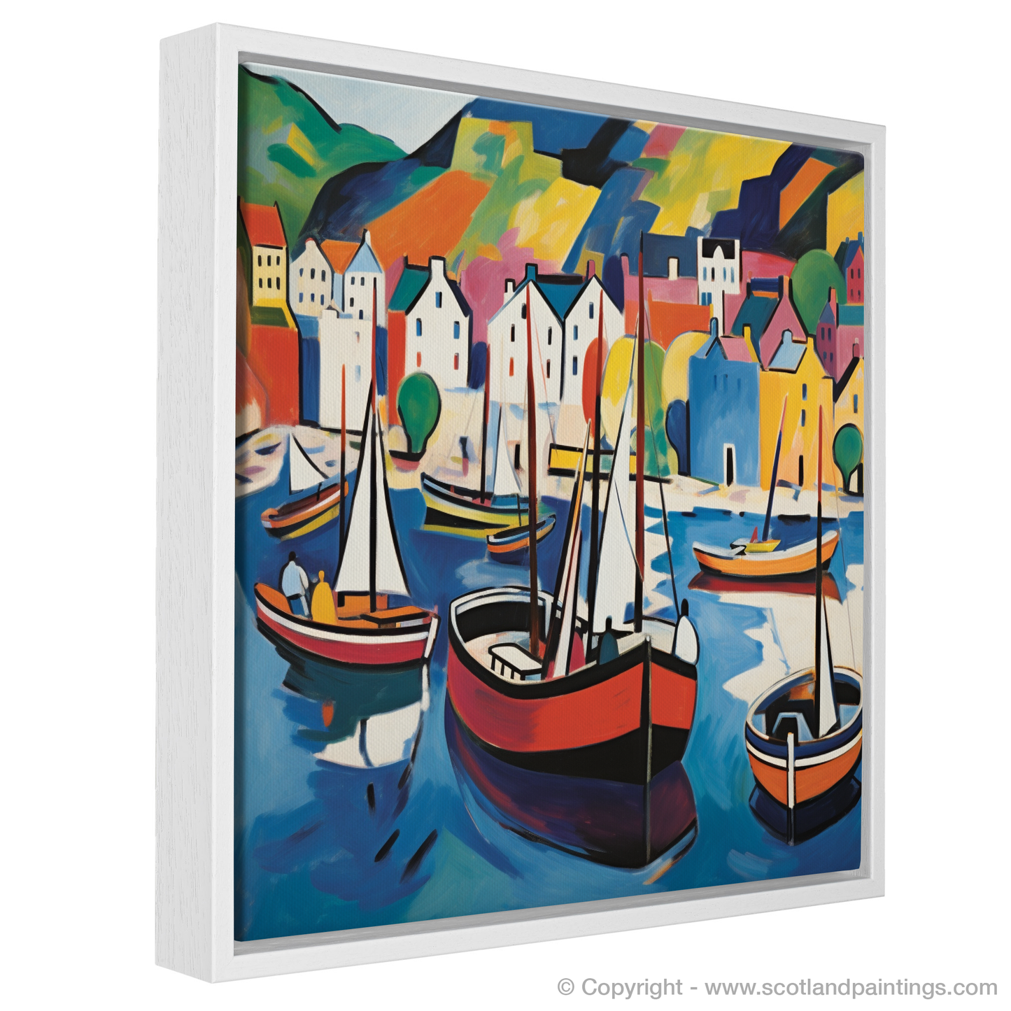 Portree Harbour: A Fauvist Symphony of Colour and Light