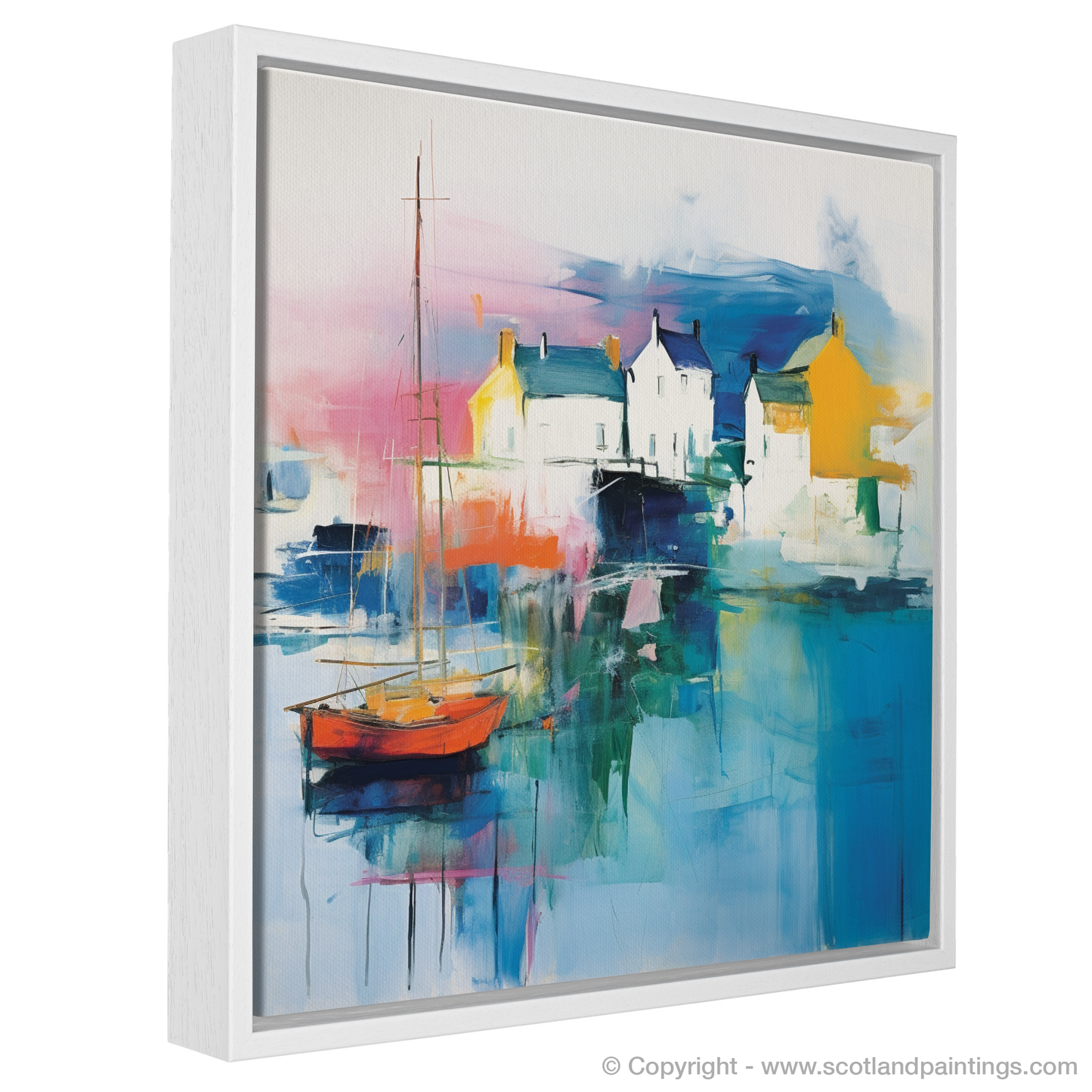 Abstract Portree Harbour Dreamscape