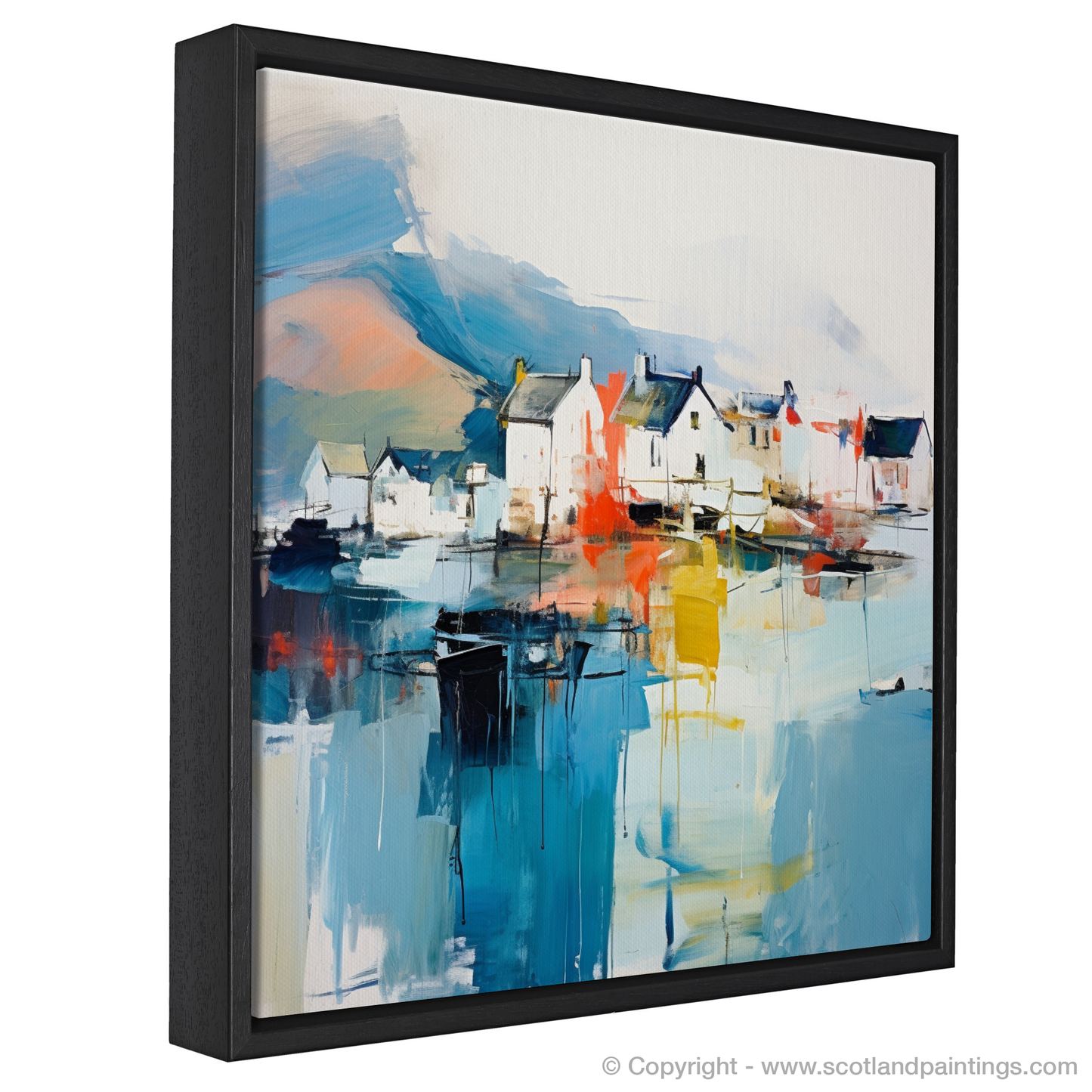 Portree Harbour Dreamscape: An Abstract Ode to Scottish Shores