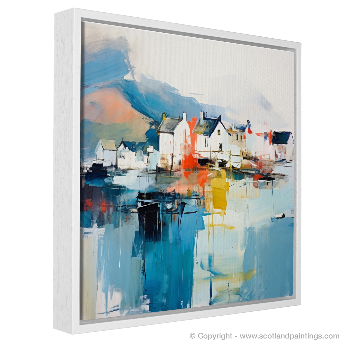 Portree Harbour Dreamscape: An Abstract Ode to Scottish Shores