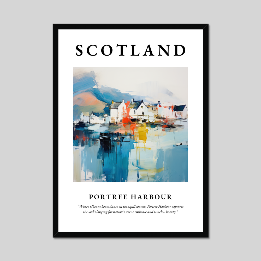 Poster of Portree Harbour, Scotland.