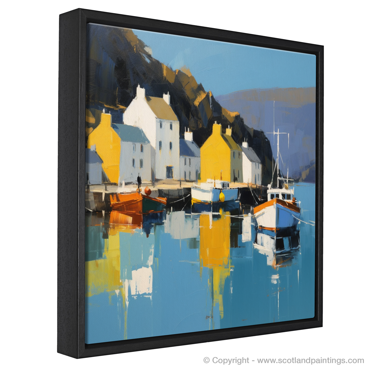 Serene Reflections of Portree Harbour