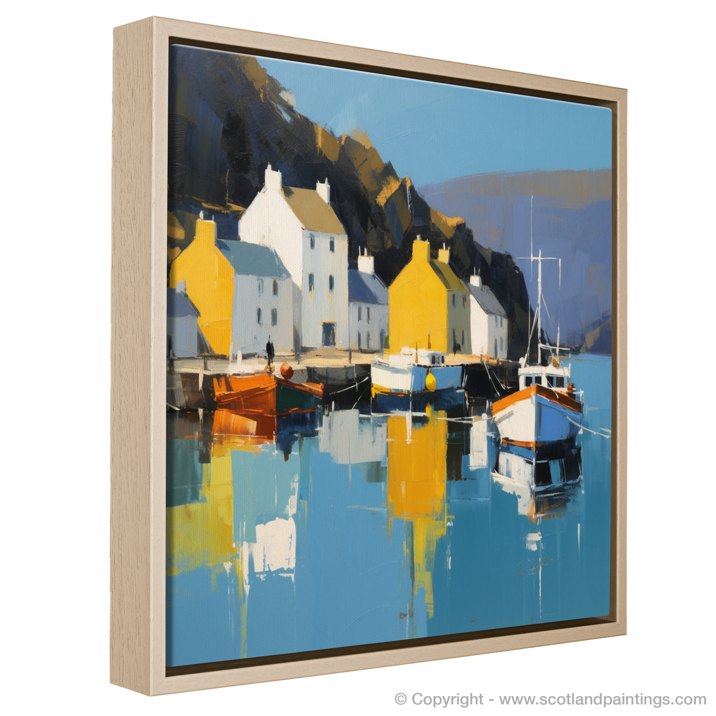 Serene Reflections of Portree Harbour