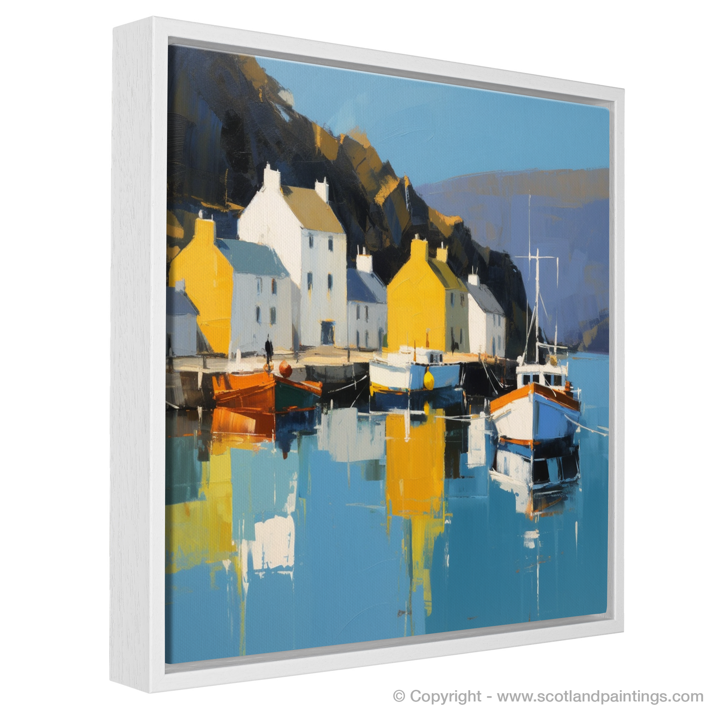 Serene Reflections of Portree Harbour