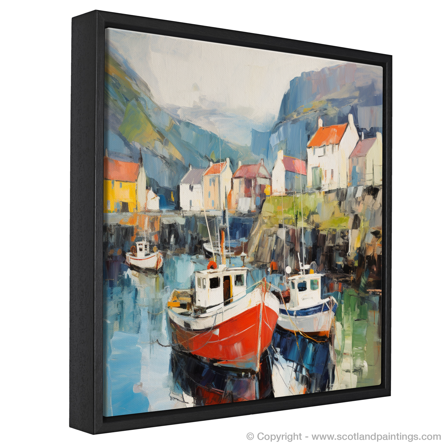 Portree Harbour's Abstract Symphony