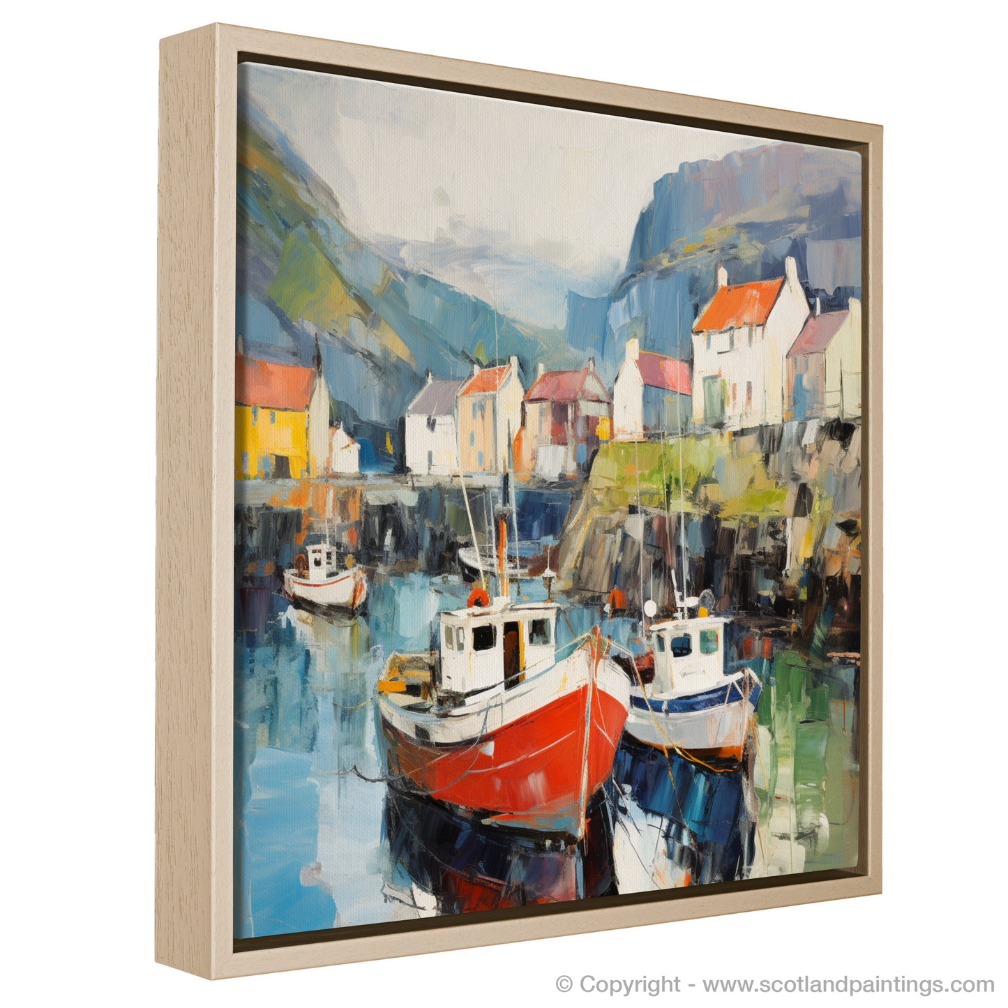 Portree Harbour's Abstract Symphony