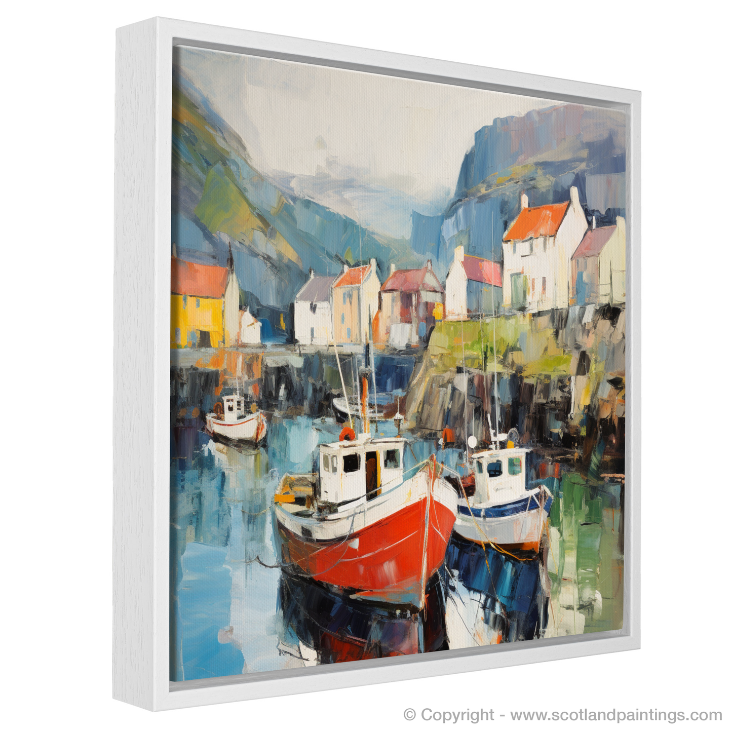 Portree Harbour's Abstract Symphony