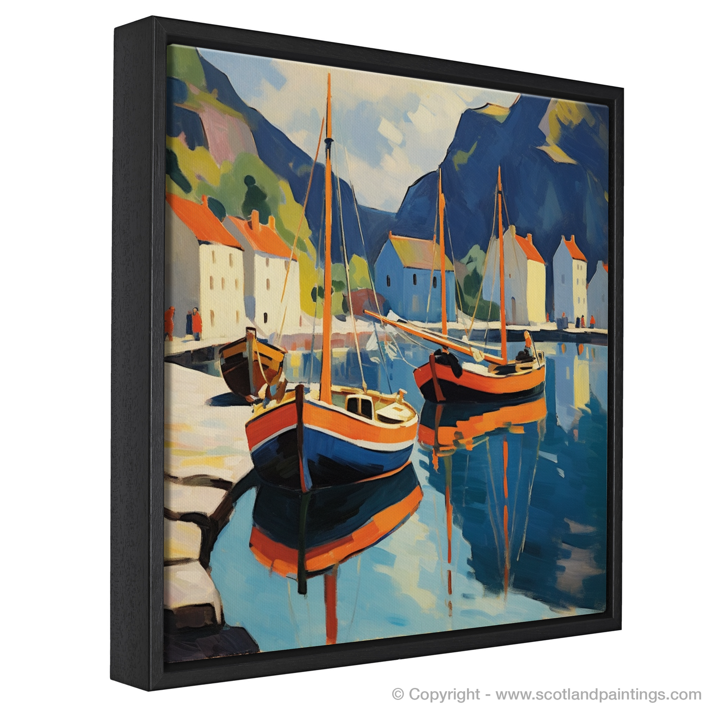 Fauvist Reflections of Portree Harbour