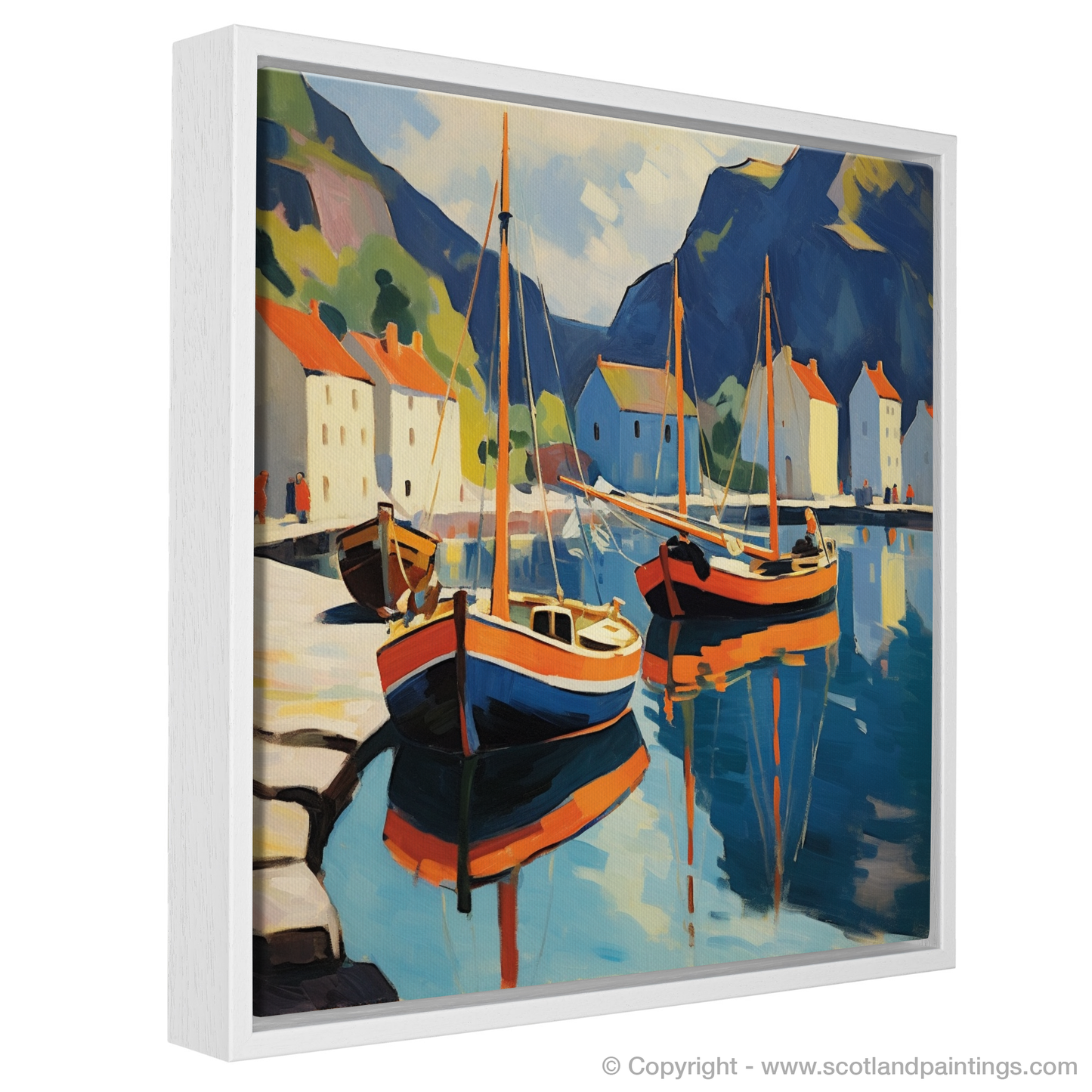 Fauvist Reflections of Portree Harbour