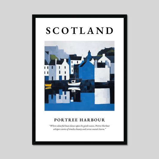 Poster of Portree Harbour, Scotland.