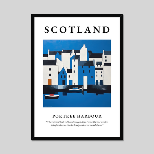 Poster of Portree Harbour, Scotland.