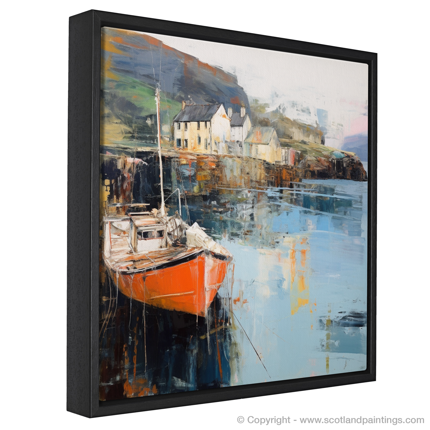 Portree Harbour Abstract: A Symphony of Scottish Serenity