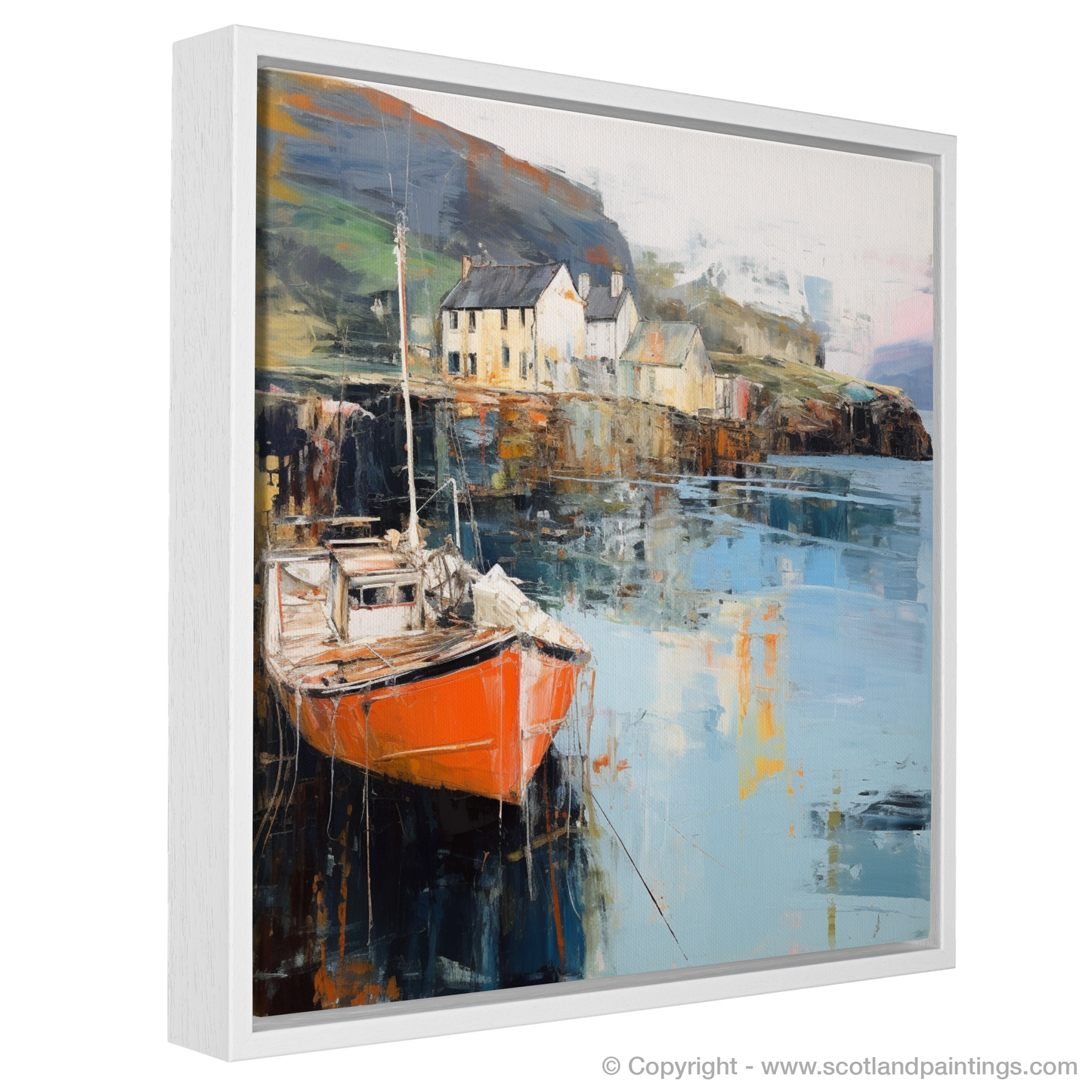 Portree Harbour Abstract: A Symphony of Scottish Serenity