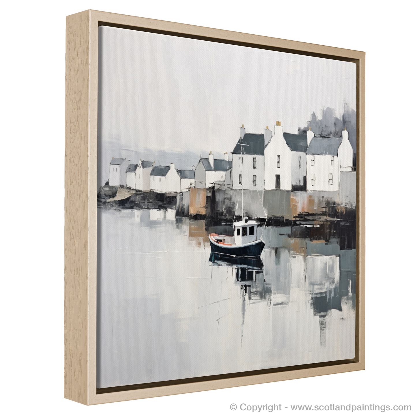 Portree Harbour's Serene Reflection