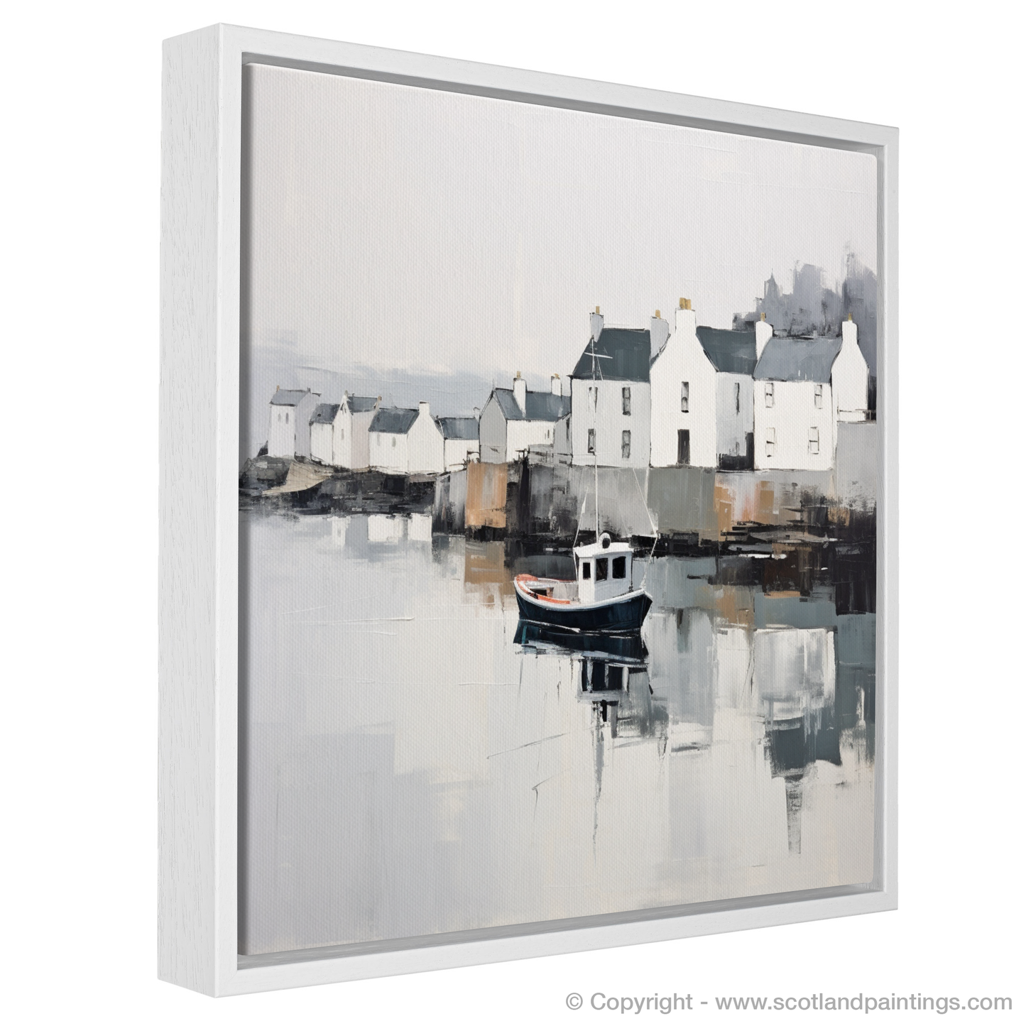 Portree Harbour's Serene Reflection