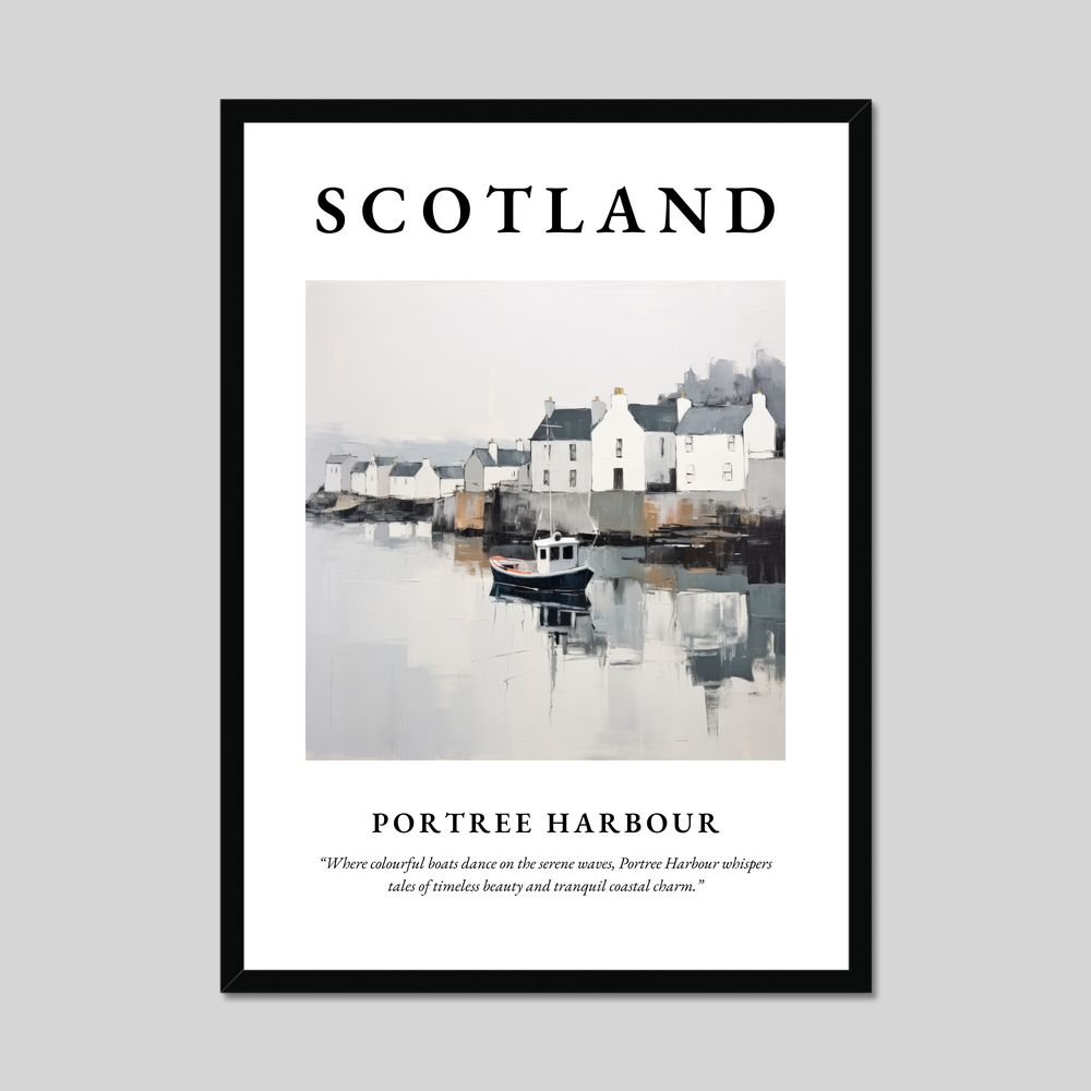 Poster of Portree Harbour, Scotland.