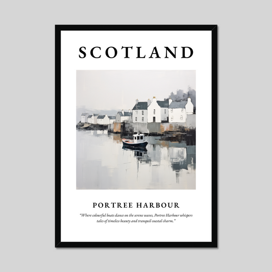 Poster of Portree Harbour, Scotland.