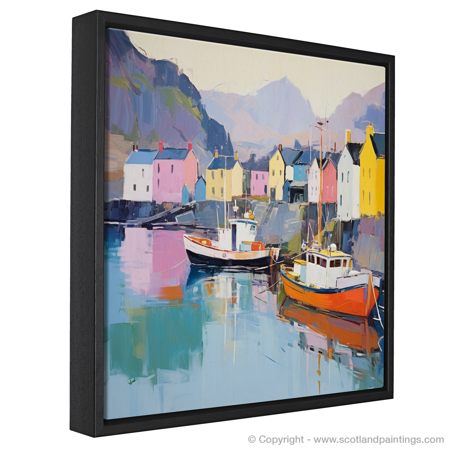 Serene Reflections of Portree Harbour