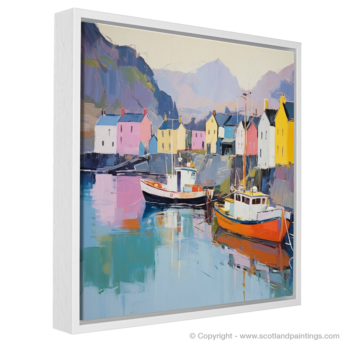 Serene Reflections of Portree Harbour