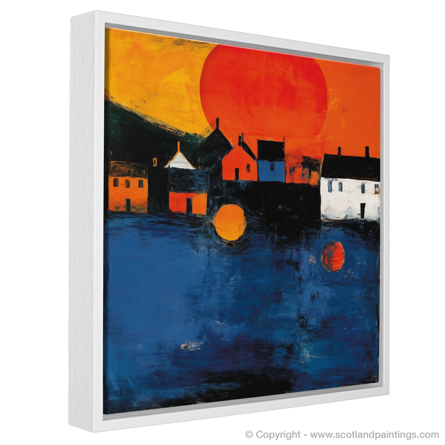 Portree Harbour Reimagined: An Abstract Odyssey