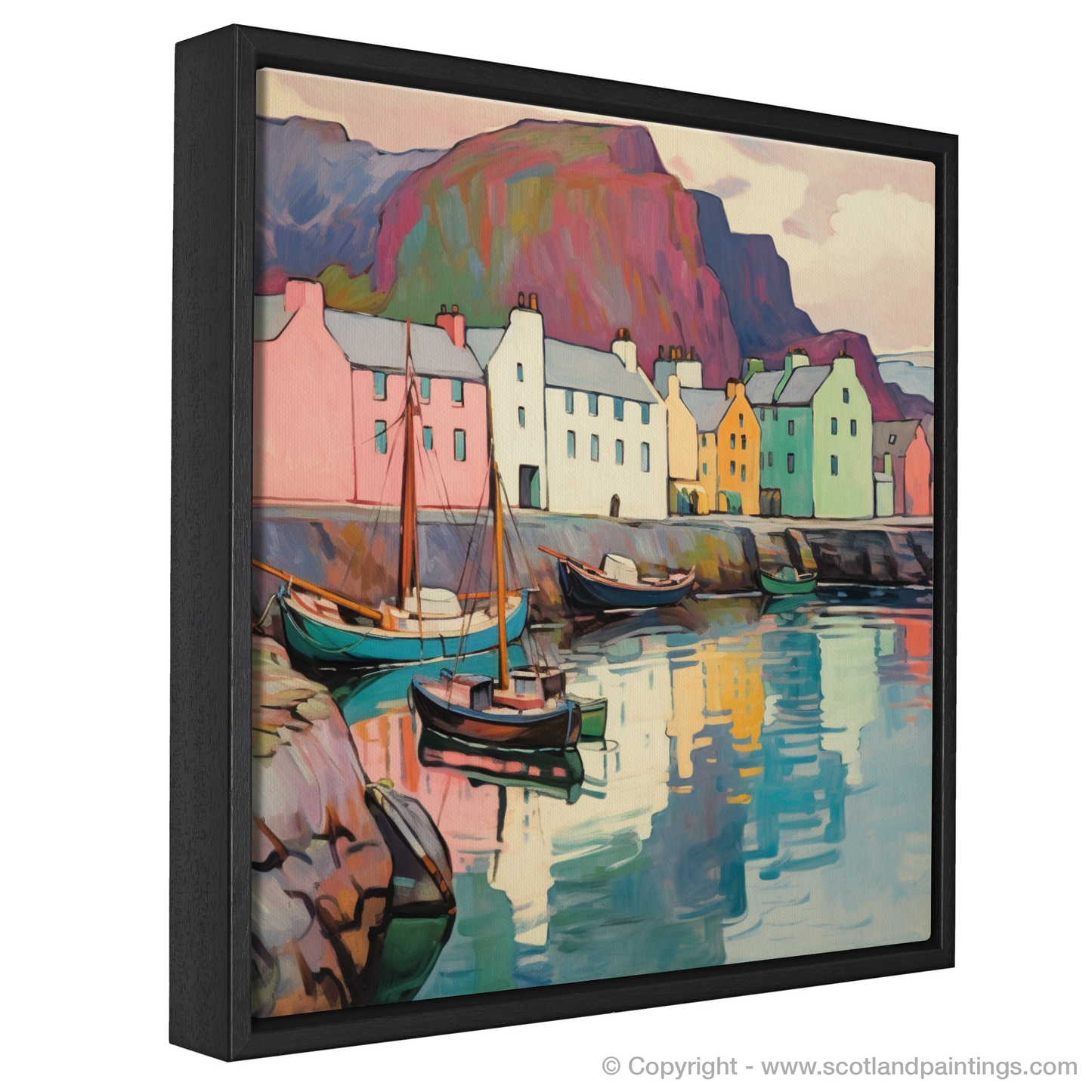 Art Nouveau Elegance of Portree Harbour