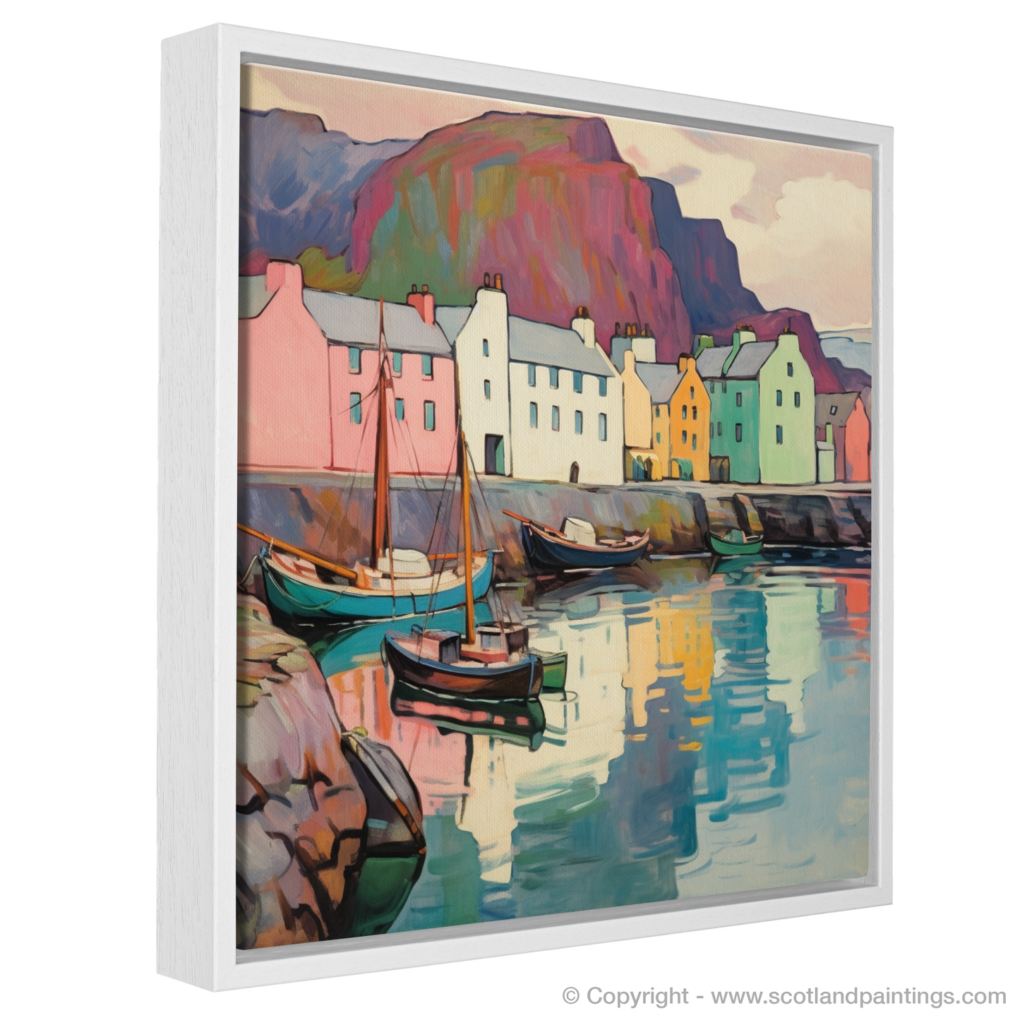 Art Nouveau Elegance of Portree Harbour